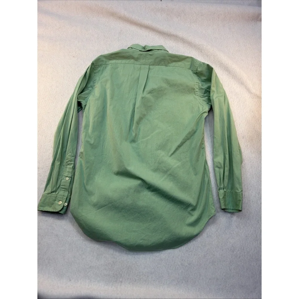 Polo Ralph Lauren Men Green Classic Fit LS Shirt Size 15 32/33